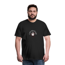 Load image into Gallery viewer, OWNED! Men&#39;s Premium T-Shirt (white print) - black