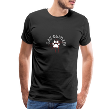 Load image into Gallery viewer, OWNED! Men&#39;s Premium T-Shirt (white print) - black