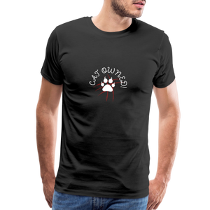 OWNED! Men's Premium T-Shirt (white print) - black