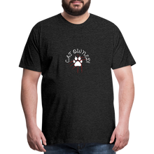 Load image into Gallery viewer, OWNED! Men&#39;s Premium T-Shirt (white print) - charcoal grey
