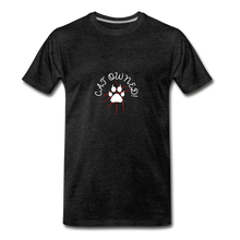 Load image into Gallery viewer, OWNED! Men&#39;s Premium T-Shirt (white print) - charcoal grey