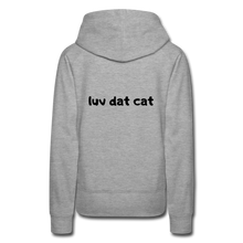 Load image into Gallery viewer, Official Luv Dat Cat Women&#39;s Premium Hoodie - heather grey