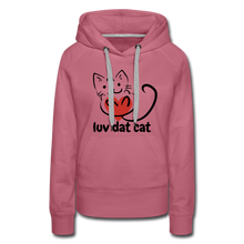 Load image into Gallery viewer, Official Luv Dat Cat Women&#39;s Premium Hoodie - mauve