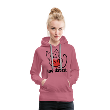 Load image into Gallery viewer, Official Luv Dat Cat Women&#39;s Premium Hoodie - mauve