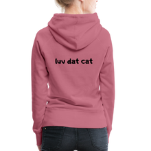 Load image into Gallery viewer, Official Luv Dat Cat Women&#39;s Premium Hoodie - mauve