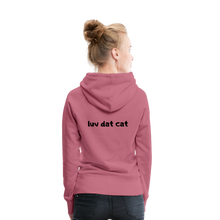 Load image into Gallery viewer, Official Luv Dat Cat Women&#39;s Premium Hoodie - mauve