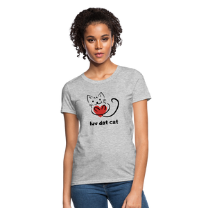 Official Luv Dat Cat Women's Premium Organic T-Shirt - heather gray