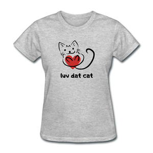 Official Luv Dat Cat Women's Premium Organic T-Shirt - heather gray