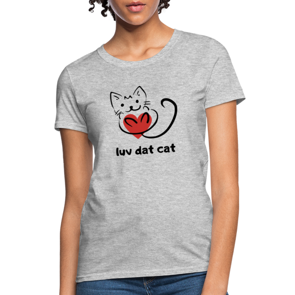 Official Luv Dat Cat Women's Premium Organic T-Shirt - heather gray