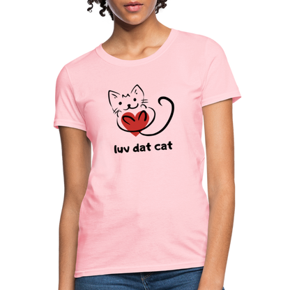 Official Luv Dat Cat Women's Premium Organic T-Shirt - pink