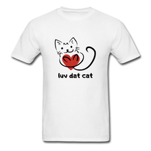 Load image into Gallery viewer, Official Luv Dat Cat Men&#39;s T-Shirt - white