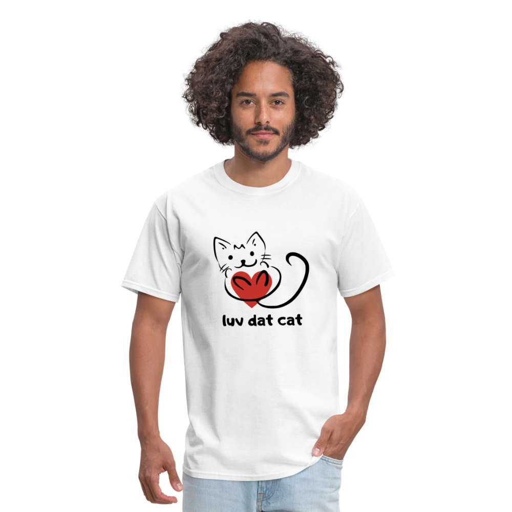Official Luv Dat Cat Men's T-Shirt - white