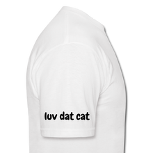 Load image into Gallery viewer, Official Luv Dat Cat Men&#39;s T-Shirt - white