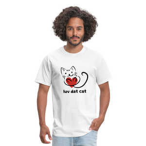 Official Luv Dat Cat Men's T-Shirt - white