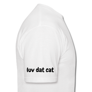 Official Luv Dat Cat Men's T-Shirt - white