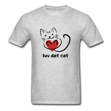Load image into Gallery viewer, Official Luv Dat Cat Men&#39;s T-Shirt - heather gray