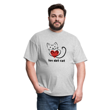 Load image into Gallery viewer, Official Luv Dat Cat Men&#39;s T-Shirt - heather gray