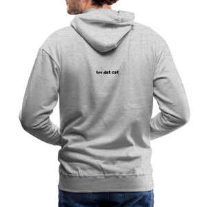 Official Luv Dat Cat Men's Premium Hoodie - heather grey