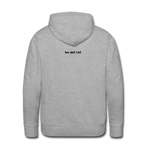 Official Luv Dat Cat Men's Premium Hoodie - heather grey