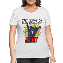 Load image into Gallery viewer, IT WAS ME! Women&#39;s Curvy T-Shirt - white