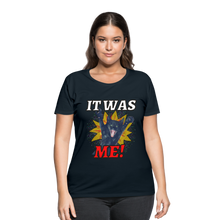 Load image into Gallery viewer, IT WAS ME! Women&#39;s Curvy T-Shirt - navy