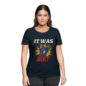 IT WAS ME! Women's Curvy T-Shirt - navy