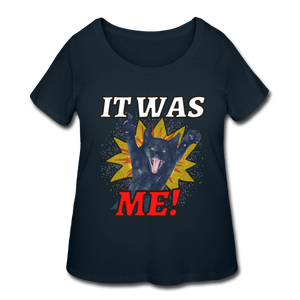 IT WAS ME! Women's Curvy T-Shirt - navy