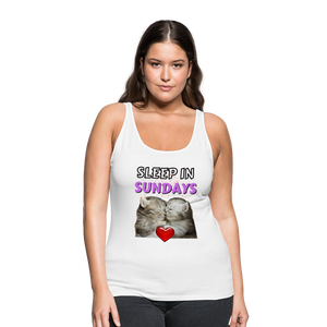 Sleep In Sundays Women's Premium Tank Top - white