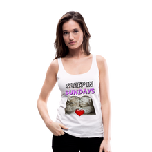 Load image into Gallery viewer, Sleep In Sundays Women&#39;s Premium Tank Top - white