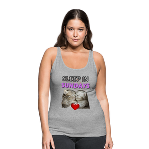 Sleep In Sundays Women's Premium Tank Top - heather gray